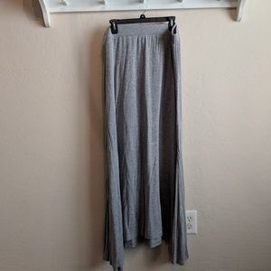 Gray maxi skirt